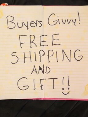 Buyers Givvy! Handwritten Notebook Sign - Free Shipping & Gift